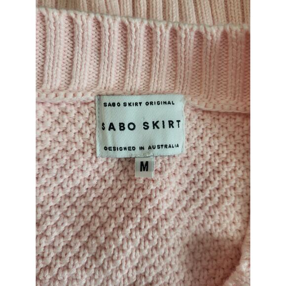 Sabo Skirt Original Australia Pink Purple Floral Embroidered Crop Cardigan M - Picture 4 of 8